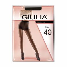 Акция на Колготки жіночі Giulia Like класичні, з шортиками, 40 DEN, Nero, розмір 5 от Eva