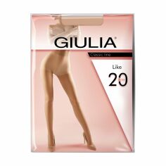 Акція на Колготки жіночі Giulia Like класичні, з шортиками, 20 DEN, Caramel, розмір 3 від Eva