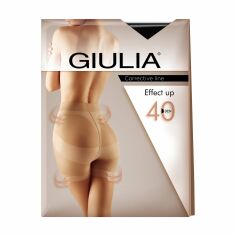 Акция на Класичні колготки жіночі Giulia Effect Up з моделювальними шортиками, 40 DEN, Nero, розмір 5 от Eva