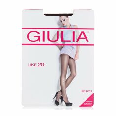 Акция на Колготки жіночі Giulia Like класичні, з шортиками, 20 DEN, Cappuccino, розмір 4 от Eva