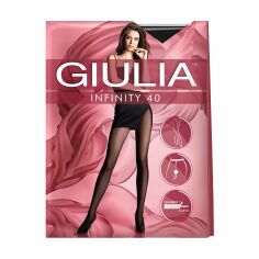 Акция на Колготки жіночі Giulia Infinity класичні, без шортиків, 40 DEN, Nero, розмір 3 от Eva
