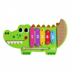 Акция на Дерев'яна іграшка Kids Hits Крокодил (KH20/018) от Будинок іграшок