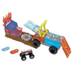 Акция на Ігровий набір Hot Wheels Зміни колір Monster Truck Пожежний порятунок (HPN73) от Будинок іграшок