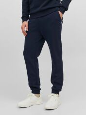 Акція на Спортивні штани утеплені чоловічі Jack & Jones 12249274-62038 S Темно-сині від Rozetka