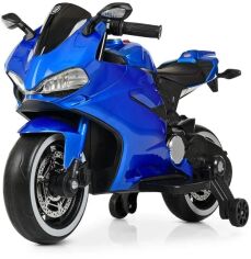 Акция на Детский электромотоцикл Bambi Racer Ducati синий (M 4104ELS-4) от Stylus