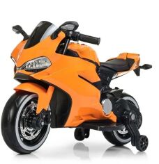 Акція на Детский электромотоцикл Bambi Racer Ducati оранжевый (M 4104EL-7) від Stylus