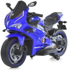 Акція на Детский электромотоцикл 2 колесный Bambi Racer Ducati синий (M 5056EL-4) від Stylus
