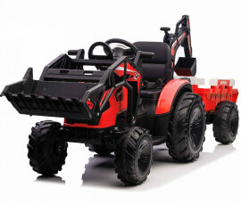Акция на Детский электромобиль Bambi Racer трактор с прицепом, красный (M 4847EBLR-3(24V)) от Stylus