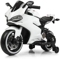 Акция на Детский электромотоцикл Bambi Racer Ducati белый (M 4104EL-1) от Stylus