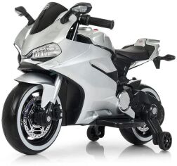 Акция на Детский электромотоцикл Bambi Racer Ducati серый (M 4104ELS-11) от Stylus