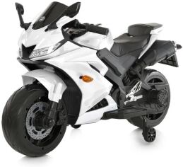 Акция на Детский электромотоцикл 2 колесный Bambi Racer 45W белый (M 5022EL-1) от Stylus