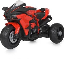Акция на Детский электромотоцикл 3 колесный Bambi Racer Kawasaki 45W красный (M 5023EL-3) от Stylus