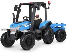 Акция на Детский электромобиль Bambi Racer трактор с прицепом, синий (M 4844EBLR-4) от Stylus