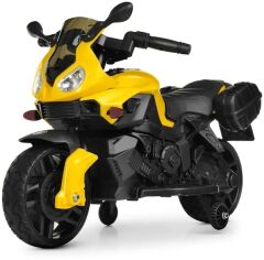 Акция на Детский электромотоцикл 2 колесный Bambi Racer желтый (M 4080EL-6) от Stylus