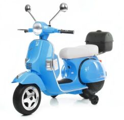 Акция на Детский электромотоцикл скутер Bambi Racer Vespa синий (M 4939EL-4) от Stylus