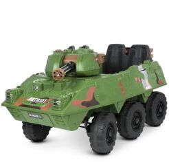 Акція на Детский электромобиль танк Bambi Racer 140W, зеленый (M 4862BR-5) від Stylus