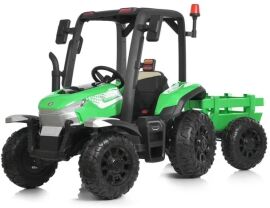 Акція на Детский электромобиль Bambi Racer трактор с прицепом, зеленый (M 4844EBLR-5) від Stylus