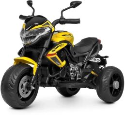 Акция на Детский электромотоцикл Bambi Racer желтый (M 4152EL-6) от Stylus