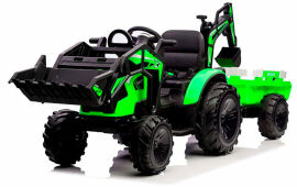 Акція на Детский электромобиль Bambi Racer трактор с прицепом, зеленый (M 4847EBLR-5(24V)) від Stylus