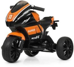 Акція на Детский электромотоцикл 3 колесный Bambi Racer Yamaha оранжевый (M 4135EL-7) від Stylus