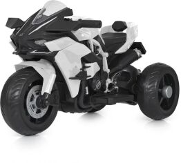 Акция на Детский электромотоцикл 3 колесный Bambi Racer Kawasaki 45W белый (M 5023EL-1) от Stylus