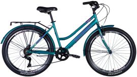 Акция на Велосипед St 26" Discovery Prestige Woman рама с багажником задн St с крылом St 2024 (сине-зеленый) (OPS-DIS-26-610) от Stylus