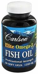 Акція на Carlson Labs Elite Omega-3 Gems 1250 mg 60 Soft Gels Lemon Омега-3 від Stylus