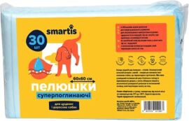 Акция на Пеленки Smartis супервпитывающие для щенков и собак 60х60 см 30 шт (10143) от Stylus