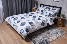 Акція на Комплект постільної білизни Moon&Star Бязь Gold Люкс Silky Touch King Size 220x240 см наволочки 2х70х70 см (MS-820004727) від Rozetka