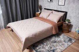 Акція на Комплект постільної білизни Moon&Star Бязь Gold Люкс Brown Blanc Сімейний 143х210х2 см наволочки 2х40х60 см (MS-820004575) від Rozetka