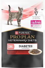 Акция на Влажный корм для взрослых кошек Purina Pro Plan Veterinary Diets Veterinary diets Dm ST/OX Diabetes Managment для регулирования поступления глюкозы кусочки в соусе с говядиной 10х85 г (8445290093523) от Stylus