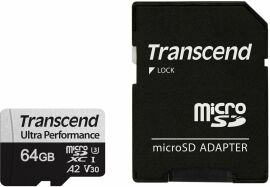 Акція на Transcend 64GB microSDXC Class 10 UHS-I U3 A2 V30 (TS64GUSD340S) від Stylus