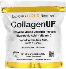 Акція на California Gold Nutrition CollagenUP Marine Hydrolyzed Collagen + Hyaluronic Acid + Vitamin C Unflavored Коллаген 464 г від Stylus