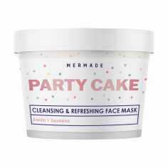 Акция на Кремова маска для обличчя Mermade Party Cake з каоліном, скваланом і сферами, 100 г от Eva