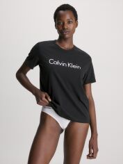 Акция на Футболка бавовняна жіноча Calvin Klein Underwear 000QS6105E-001 M Чорна от Rozetka
