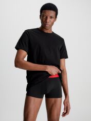 Акция на Набір футболок бавовняних чоловічих Calvin Klein Underwear 000NB4011E-001 L 3 шт Чорний от Rozetka