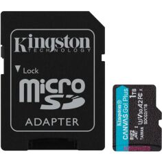 Акция на Карта памяти Kingston microSD 1TB C10 UHS-I U3 A2 R170/W90MB/s + SD-адаптер (SDCG3/1TB) от MOYO