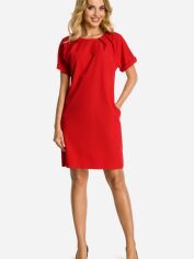 Акция на Плаття-футболка коротке літнє жіноче Made Of Emotion M337 S Червоне от Rozetka