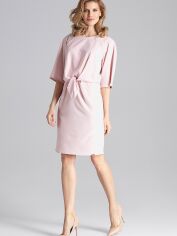 Акция на Плаття міді літнє жіноче Figl M656 XL Рожеве от Rozetka