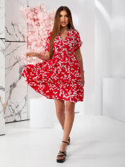 Акція на Плаття міні літнє жіноче Irma Style 2410 S Червоне від Rozetka