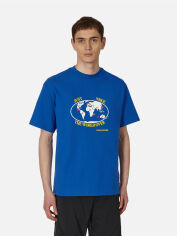 Акція на Футболка бавовняна чоловіча Nike U Nk Nrg Worldover Ss Tee FB2749-480 M Синя від Rozetka