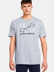Акція на Футболка довга чоловіча Under Armour Ua Gl Foundation Update Ss 1382915-011 2XL Сіра від Rozetka