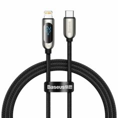 Акція на Baseus Cable USB-C to Lightning Display 20W 1m Black (CATLSK-01) від Y.UA