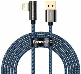 Акция на Baseus Usb Cable to Lightning Legend Elbow 2.4A 2m Blue (CACS000103) от Y.UA