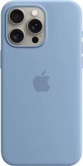 Акція на Панель Apple MagSafe Silicone Case для Apple iPhone 15 Pro Max Winter Blue (MT1Y3ZM/A) від Rozetka