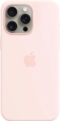 Акція на Панель Apple MagSafe Silicone Case для Apple iPhone 15 Pro Max Light Pink (MT1U3ZM/A) від Rozetka