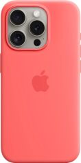 Акция на Панель Apple MagSafe Silicone Case для Apple iPhone 15 Pro Guava (MT1G3ZM/A) от Rozetka