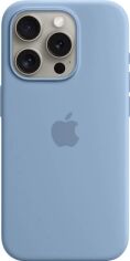 Акция на Панель Apple MagSafe Silicone Case для Apple iPhone 15 Pro Winter Blue (MT1L3ZM/A) от Rozetka