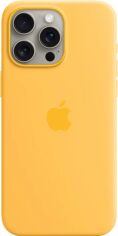 Акція на Панель Apple MagSafe Silicone Case для Apple iPhone 15 Pro Max Sunshine (MWNP3ZM/A) від Rozetka