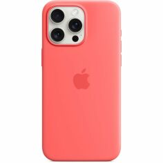 Акція на Чехол Apple для iPhone 15 Pro Max Silicone Case with MagSafe Guava (MT1V3ZM/A) від MOYO